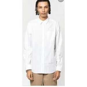 Norse Projects Osvald classic White Cotton Poplin Buttons up Shirt XL #C